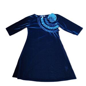 Blue Pearl Girls Dress – Size 10, Stretch Knit